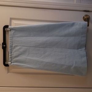 Bogart of Texas Blue & White Striped Skirt Vintage 1960s 1970s Size Small